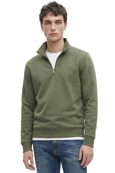 AJ X GF Premium Men's Zip-Collar Long Sleeve Sweatshirt Espa