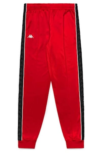 Kappa Pantaloni sport casual cu bandă cu logo laterală și fermoare la glezne,...