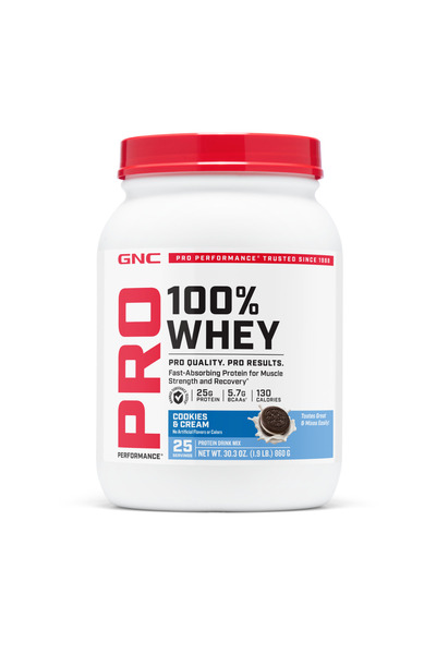 GNC Proteina din Zer cu Aroma de Biscuit si Crema Testata Antidoping Pro Perf...