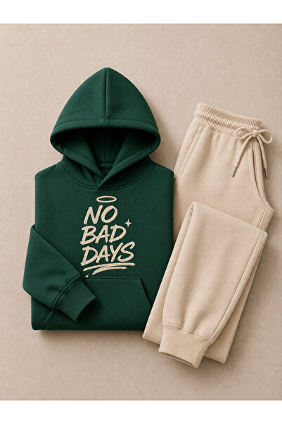 COMANCHERO Unisex No Bad Days Print Winter Top and Bottom Tracksuit Set