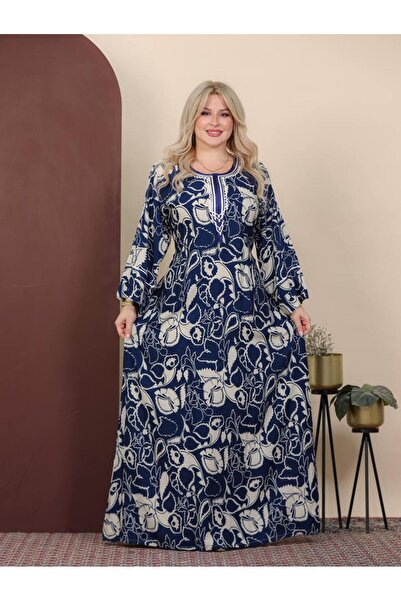 AFandina Women's Fashionable Patterned Viscose Jalabiya - Comfort and Style C...
