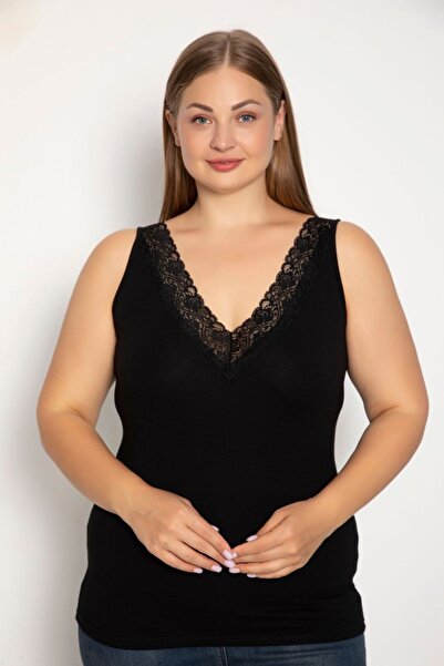 Siyah İnci Φανελάκι Plus Size "siyah inci" MARY