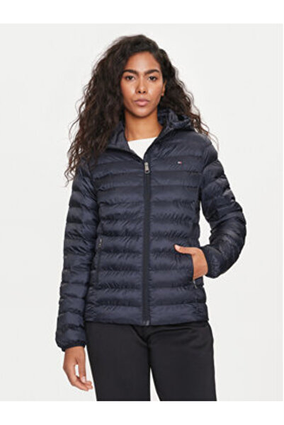Tommy Hilfiger Jachetă de tranziție pentru femei WW0WW42046 Albastru