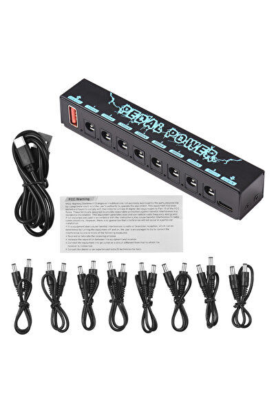 Choice Guitar Pedal Power Guitar Effector Power Supply 8 Isolated DC Output I...