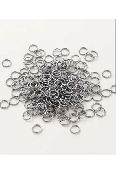 yiğit aksesuar 6 Mm Kararma Yapmaz 200 Adet Gümüş Küçük Metal Takı Bağlantı H...