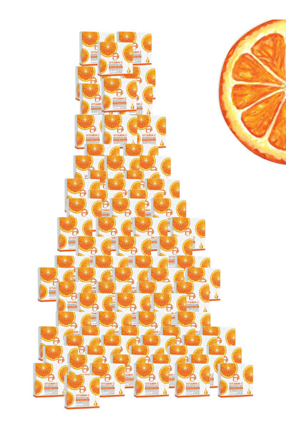 PYRON 77 Pieces Vitamin C Brightening And Anti-Aging Whitening Soap Orange 10...