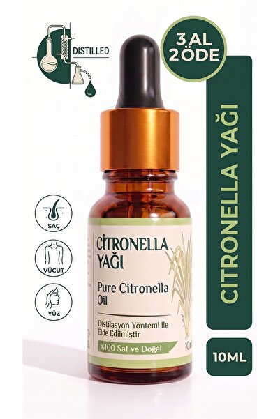 aktarloji Citronella Uçucu Yağı 10 ml / Limon Çimeni / %100 Saf Ve Doğal / Si...