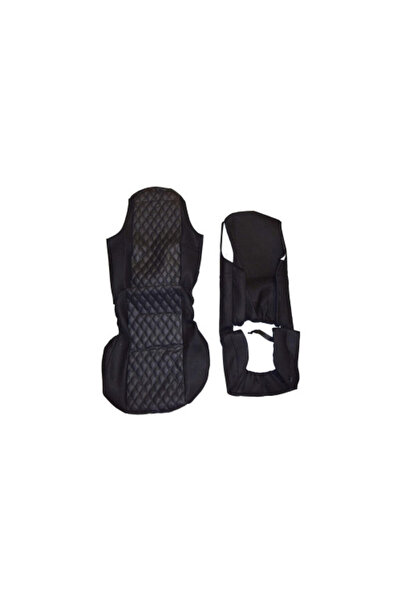 OEM Huse scaune auto universale, 2 piese, Imitatie piele, Negru