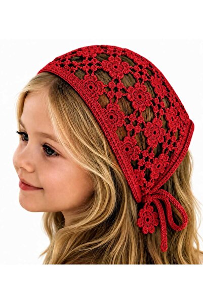 MyHubi Children's Bohemian Style Knitted Tie-On Crown Bandana