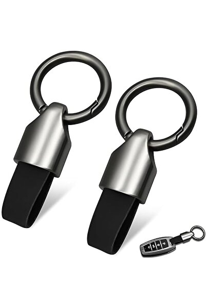 Arabest 2-Piece Detachable Leather Car Key Holder,Zinc Alloy Buckle,Sturdy St...