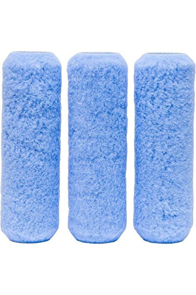 Duravel Paint Roller Covers, 17 cm, High-Density Blue Microfibre, Set of 3
