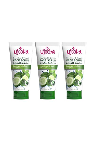 ujooba Nourished And Smooth Face Scrub Cucumber With Mint 150 ml - Pack of 3