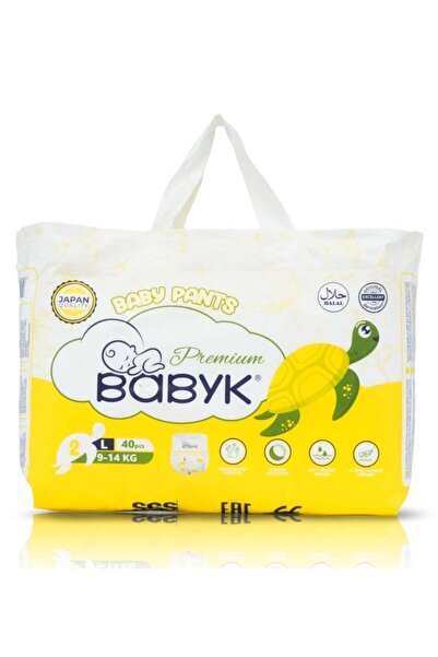 BABY K BABYK BABYK PREMIUM Baby Pants Large 40 Pieces, 9 - 14 Kg – 12 Hour Pr...
