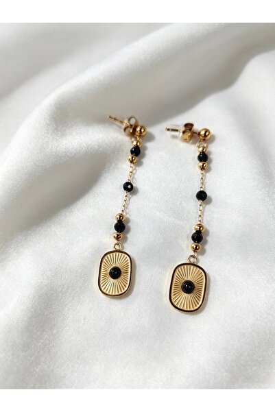 Noon Noora Stylish agate stainless steel PVD plated with 18K gold earrings,Gi...
