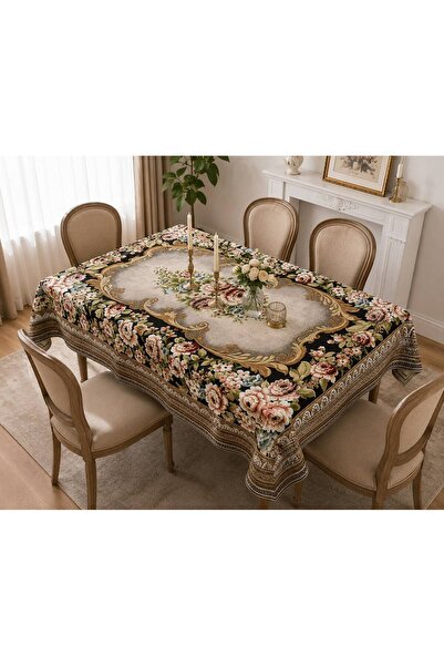 Yeshome Collection 4-6 Person Tapestry Woven Floral Pattern Living Room and D...