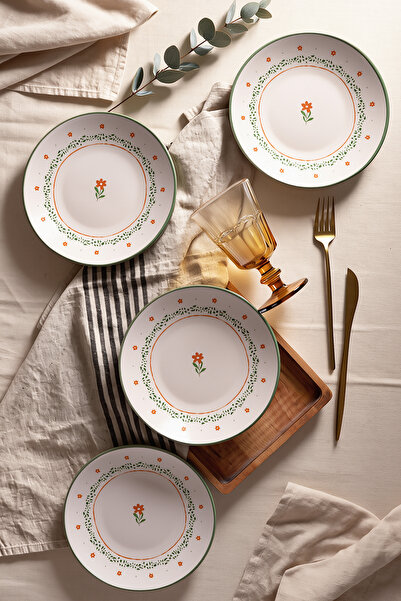 Keramika Bloom Pasta Tabağı 20 cm 4 Adet 23972