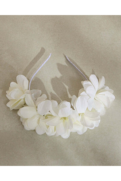 REDTAG Girls White Floral Headband