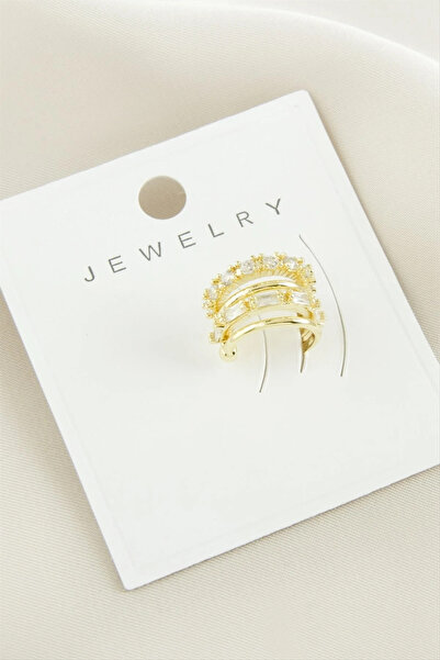 ZERO LAND Ilkestor Zircon Stone Luxury (170453) Cartilage Earring-11940784-Ye...
