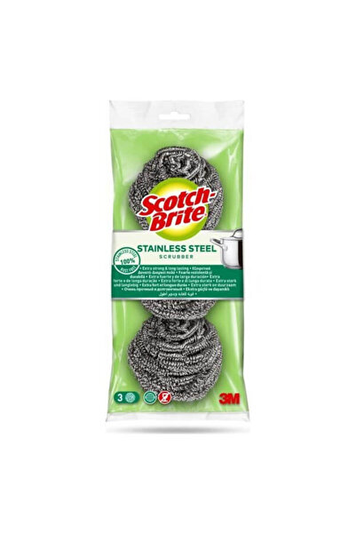 Scotch Brite ΜΕΤΑΛΛΙΚΟ ΑΝΟΞΕΙΔΩΤΟ ΣΥΡΜΑ - (3τεμ.)