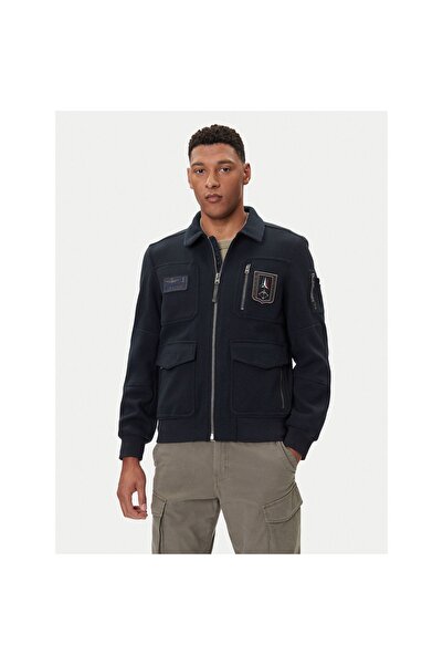 Aeronautica Militare Geacă bomber bărbați 252AM1380UL00902 Bleumarin