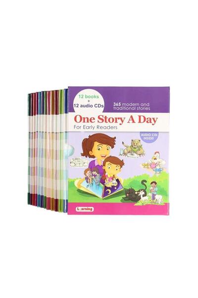 BOOKKIDS قصة واحدة يوميًا (12 كتابًا + 12 قرصًا مضغوطًا)