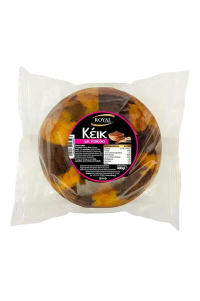 Vincinni ROYAL ΚΕΙΚ ΣΤΡΟΓΓΥΛΟ 400gr. - (ΜΕ ΚΑΚΑΟ)