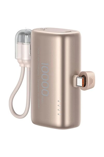 Usams PB82 10000mAh 20W Power Bank USB-C USB-A Bej