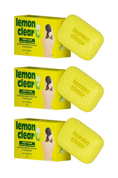 Lemon Clear Exfoliating Beauty Soap 180g - Pack of 3