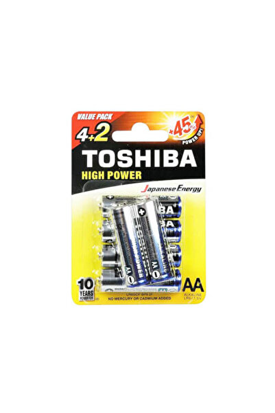 Toshiba ΜΠΑΤΑΡΙΑ AA (4+2τεμ.) - ΑΛΚΑΛIKH - (ΜΕ ΦΟΡΟ 0,02€)