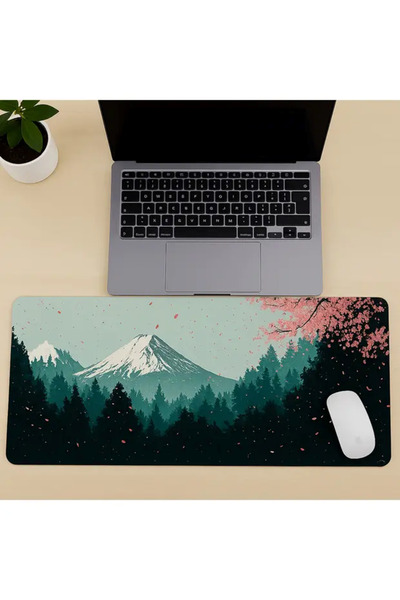 VOOKA Professional 90*40 Gaming Supported Cherry Blossom Scenic Gamer Mousepa...