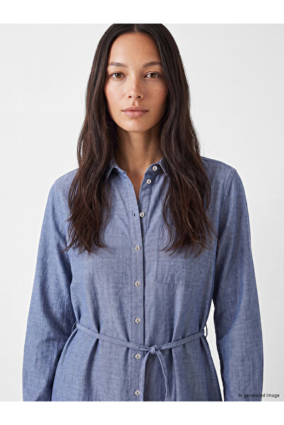 LC Waikiki Belted Oversized Women's Shirt Tunic