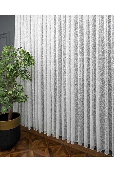 handanca Ütü Istemez Pati Ağac Dalı Desen Petek Üstü Salon Mutfak Balkon Perd...