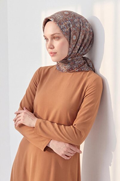 Silk Home Soft Scarf Brown 90X90