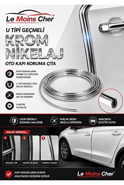 Le Moins Cher Renault R12 Toros Elkamet 5 Metre U Tipi Geçmeli Krom Nikelaj O...