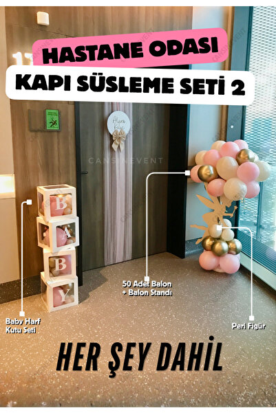 cansınevent Peri Figürlü Hastane Odası Süsleme Seti | Balon Standı • BABY Har...
