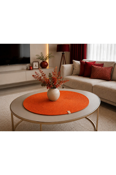 ÖRGÜM Κάλυμμα πολλαπλών χρήσεων Runner 55x55 εκ. με ψάθινη όψη