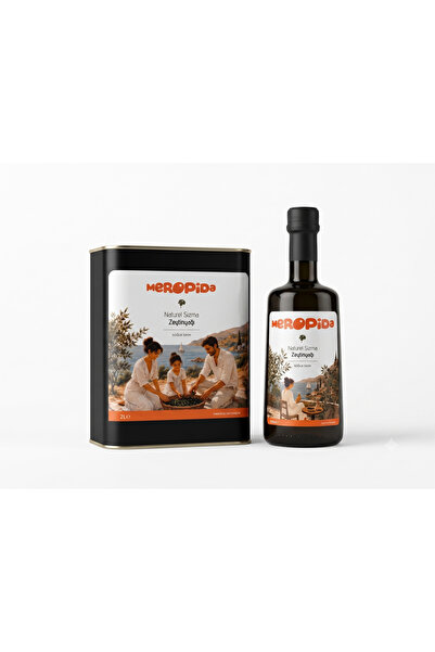 Meropida Olgun Hasat Soğuk Sıkım Zeytinyağı 2 Litre + 500ml Tanışma Seti