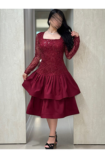 XMAX midi evening dress