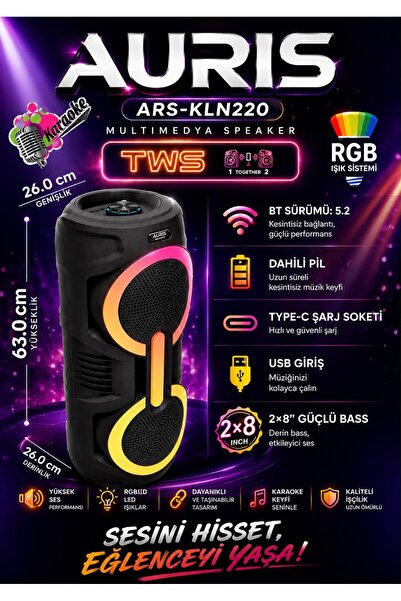 Auris USB BLUETOOTH MÜZİK KUTUSU HOPARLÖR