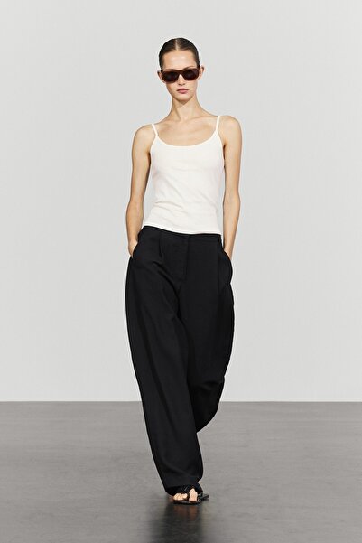 Massimo Dutti Pamuk karışımlı askılı top