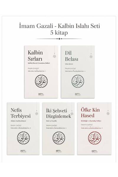 Miras Yayınları İmam Gazali - Kalbin Islahı Seti (5 Kitap)