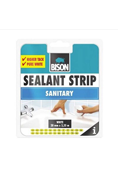 Bison Bandă de etanșare siliconică Sealant Strip, alb, 38mmx3,35m