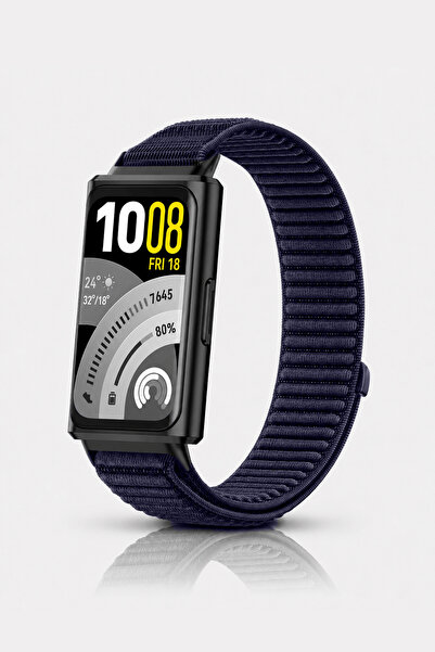 Nezih Case Huawei Band 11 / 11 Pro Uyumlu Hasır Örgü Spor Cırtlı Pratik Naylo...