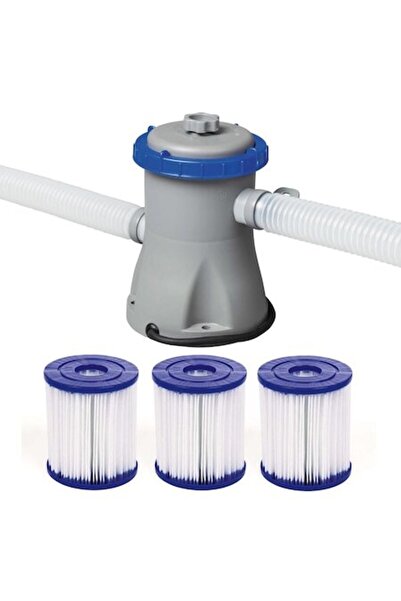 BESTWAY Pompă de curățare piscină cu 3 filtre incluse, Bestway, FLOWCLEAR, 12...