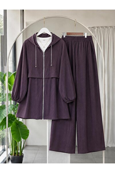 MODA VEDAT Set de pantaloni din țesătură Strawberry cu lanțuri pentru femei -...