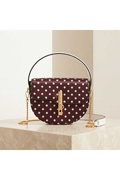 ZİVORA Women's Gold Lockable Chain Strap Hand and Shoulder Bag
