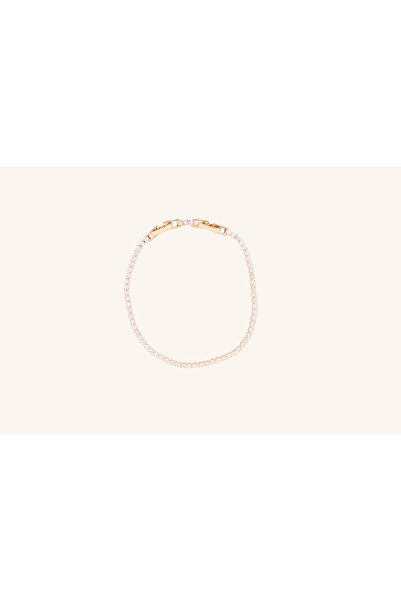 Generic Brand Brățară placată cu aur Celine, tip tennis, 17 cm cu prelungire ...