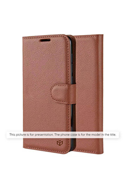 Techsuit Case for Xiaomi 17T Pro, Leather Folio, brown