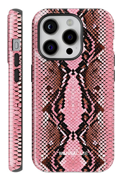 WANNACASE iPhone 15 Pro Max Pink Viper Çift Katmanlı Essential Tough Telefon ...