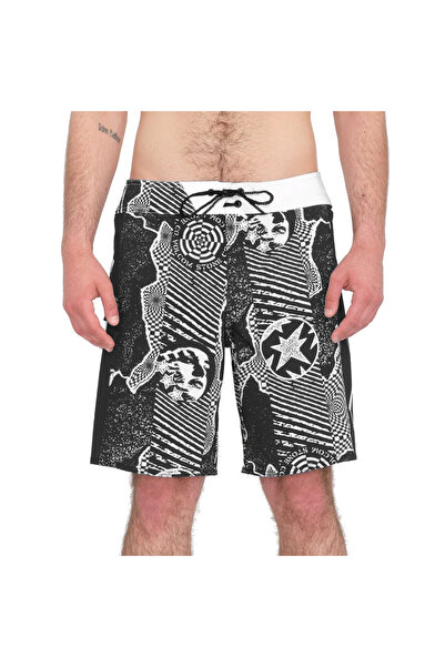 Volcom LIDO ICONIC MOD 19 A0812411-BWH Λευκό-Μαύρο 30